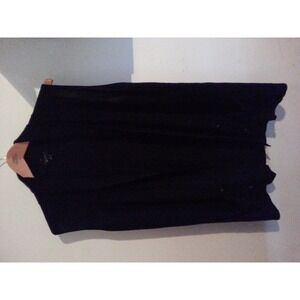 Womens Ann Taylor Sleeveless Sweater Jacket L Large Black